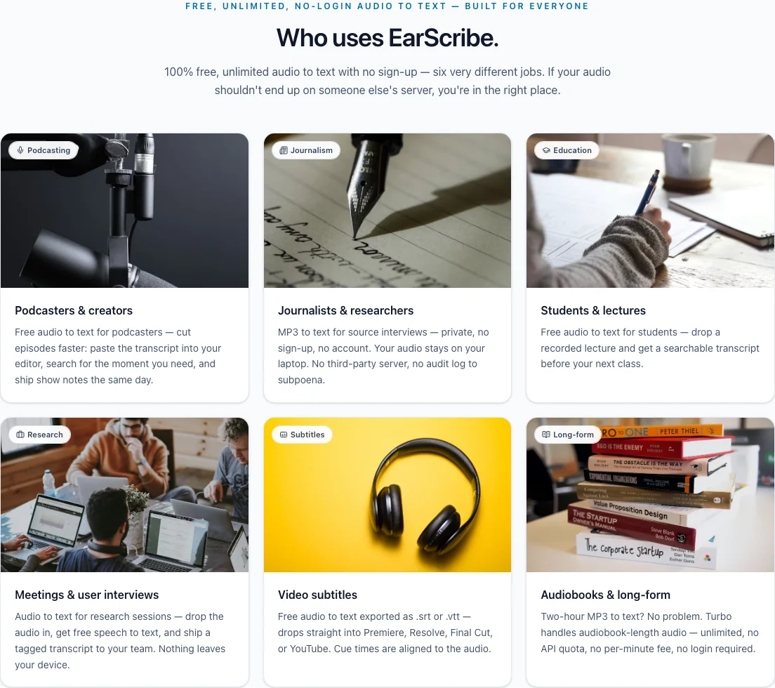 Podcasters & creators