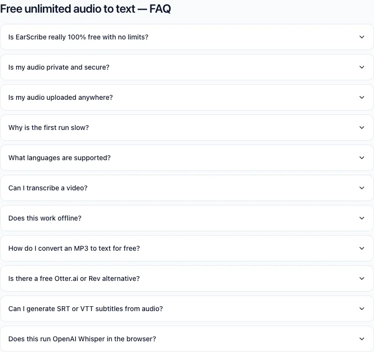 Audiobooks & long-form